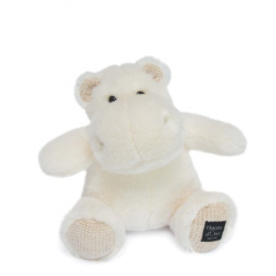 peluche hippopotame blanc