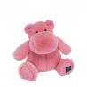 peluche hippopotame rose
